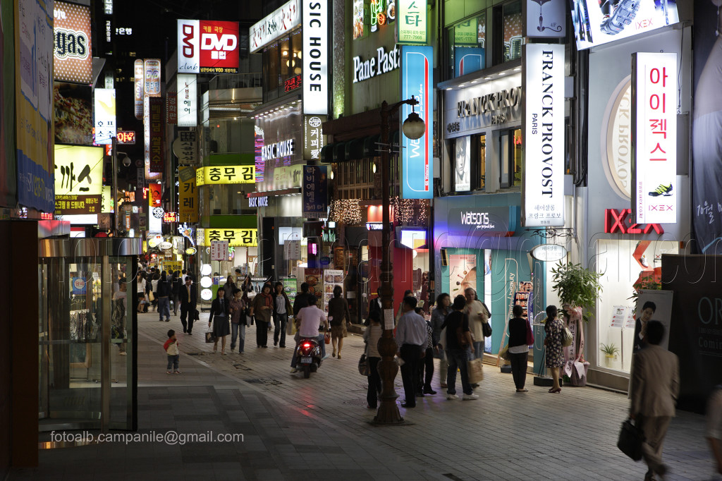 222 Corea Sud 1189CR Seoul vista zona Myeong dong - Copia