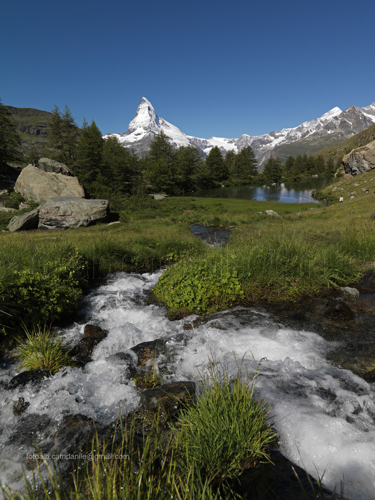 Zermatt CH 336 il Grindjisee e il Cervino Matterhorn 0000