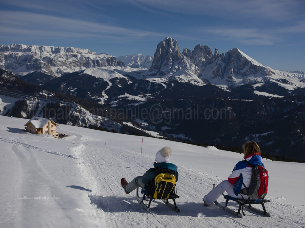 Val Gardena 2158 Ortisei da Cima della Croce al Rif Rasciesa