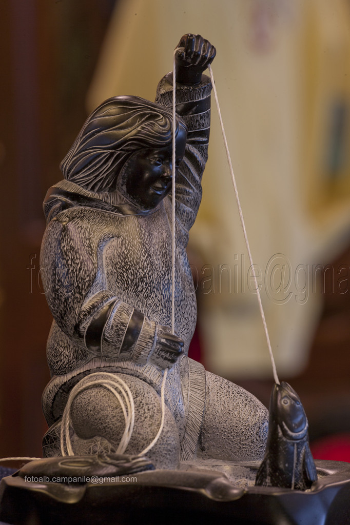 Inuit sculpture, Bonsecours Market, Montreal, Quebec, Canada