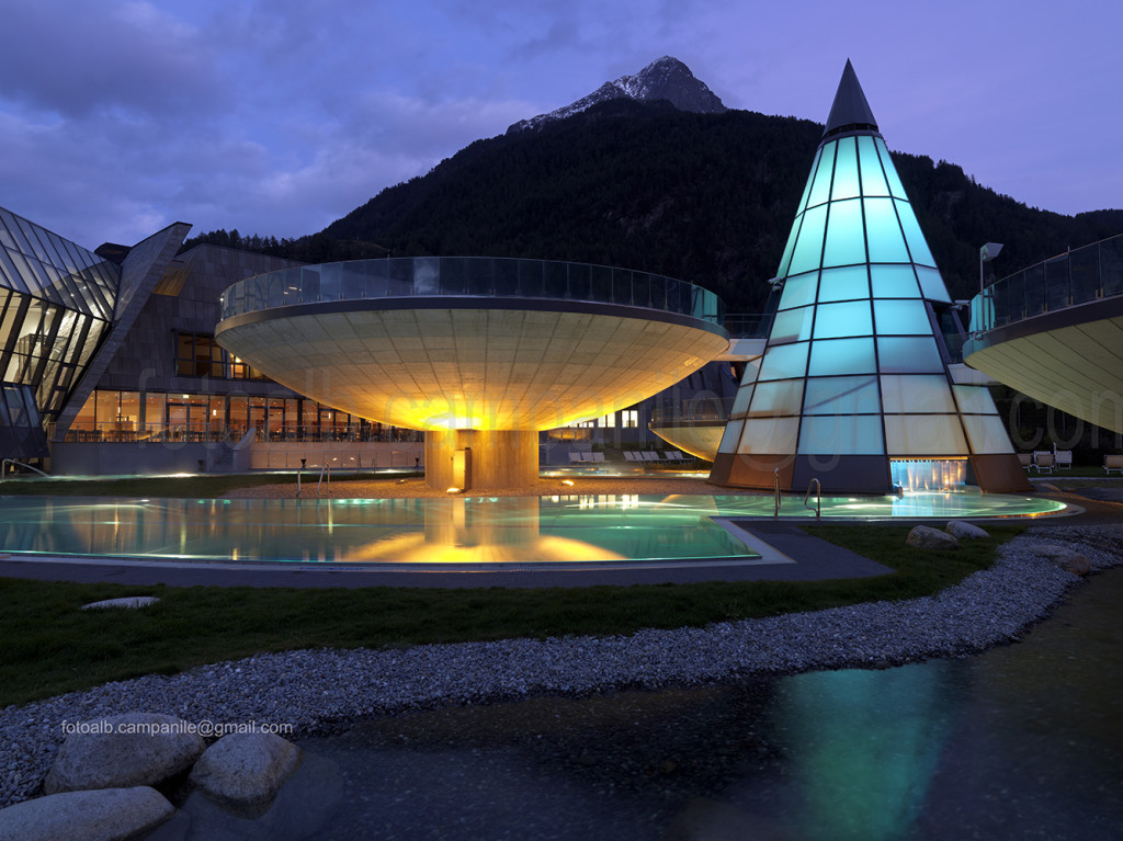 Aqua Dom Tirol Therme, Langenfeld, Oetztal, Tyrol, Austria, Europe