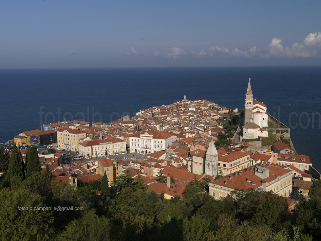 The old town,  Pirano, Piran, Istria, Primorska, Slovenia