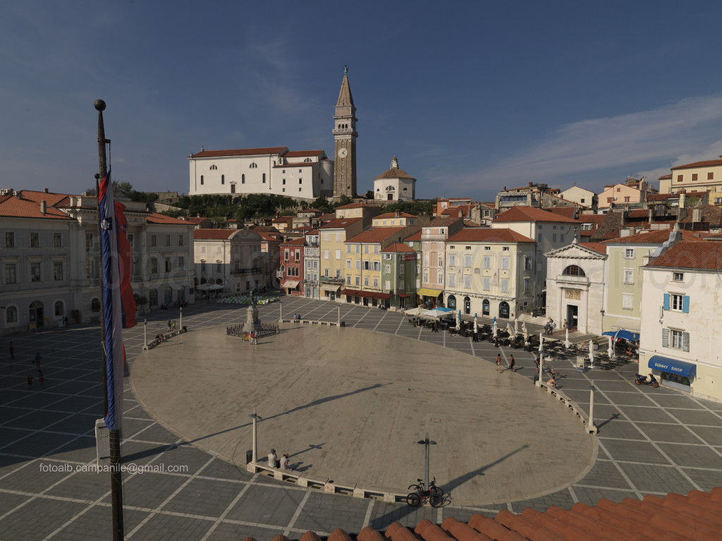 Tartini square, Pirano, Piran, Istria, Primorska, Slovenia