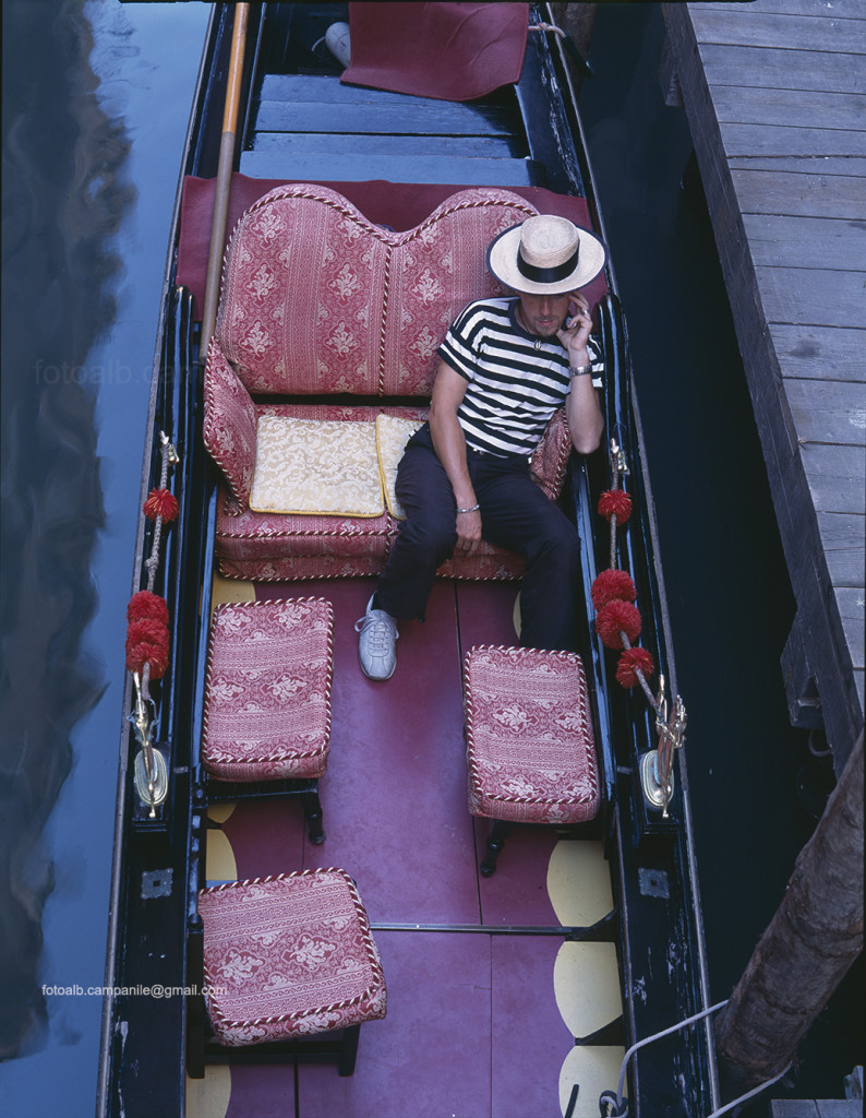 A gondola, Venice, Venezia, Veneto, Italy, Italia