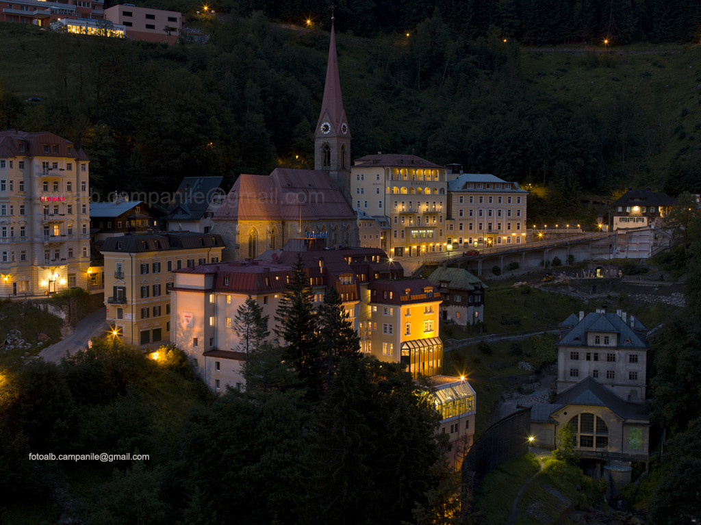 242 Austria 1082 Bad Gastein Vista dalla terrazza di Villa Solitude