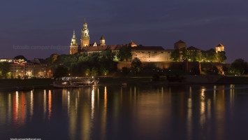 Wawel and Vistola River, Krakow, Poland, Europe