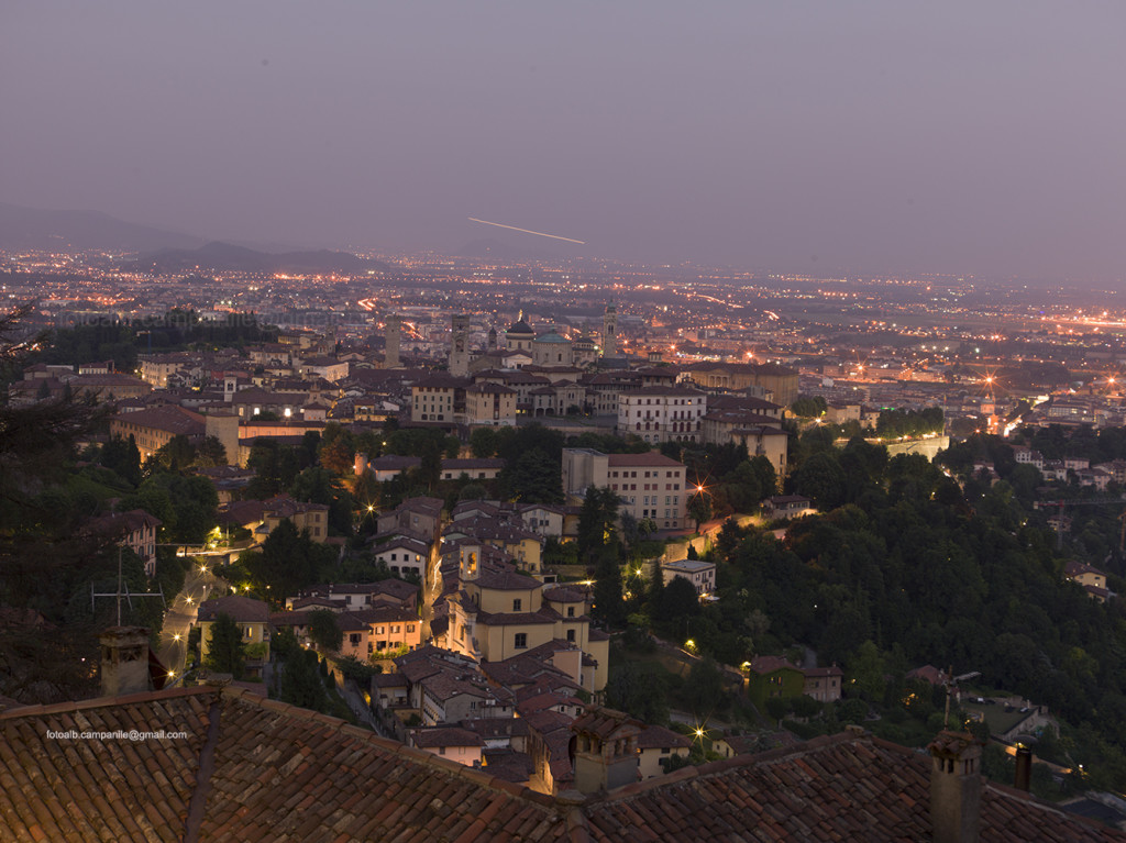 View of the city, Bergamo, Lombardy, Italy, Italia; Europe