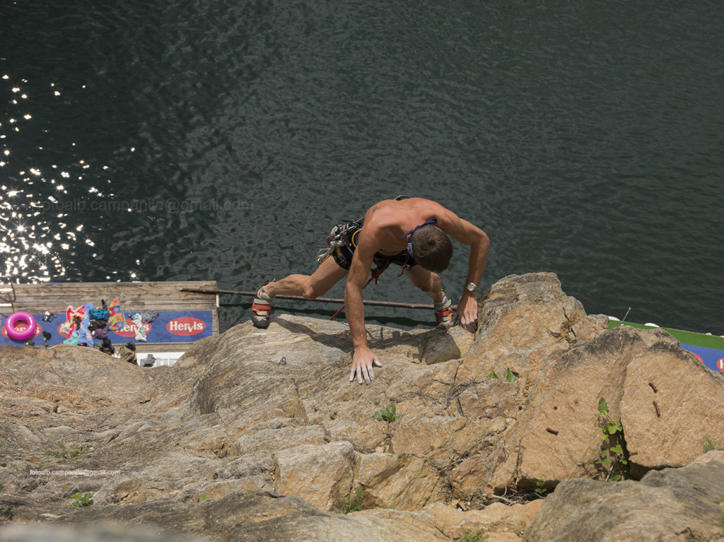 A free climber, Dobriach, Carinthia, Austria, Europe