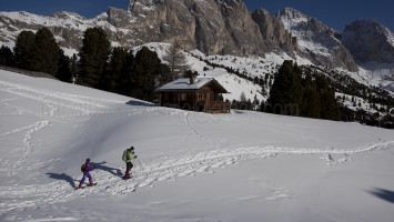 Alberto Campanile Hasselblad H3D Hikers walking between Col Raiser and Firenze Hut, Puez Odle Natural Park, Santa Cristina, Gardena Valley, Alto Adige, South Tyrol, Italia, Italy 2012-02-09 09:53:22 Alberto Campanile f/11 1/320sec ISO-50 45mm