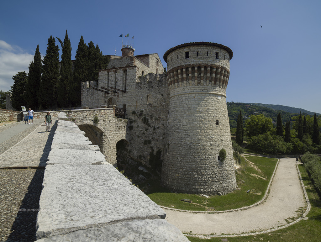 Castle, Brescia, Lombardy, Italy, Europe