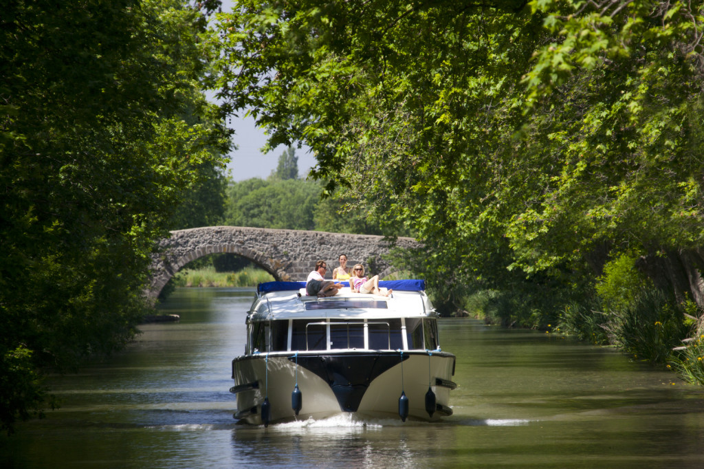 Le Boat.Canal du Midi.France.May 2012