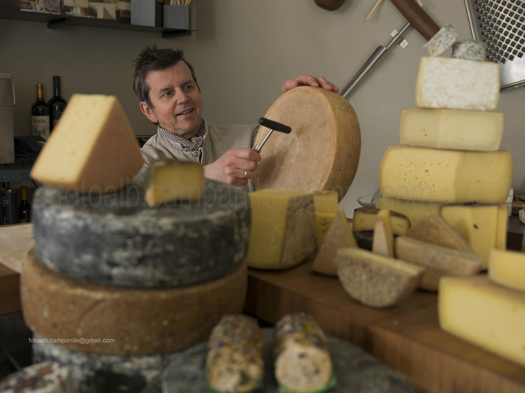 Hansi Baumgartner, Degust chesse shop, Varna, Alto Adige, Italy; Europe