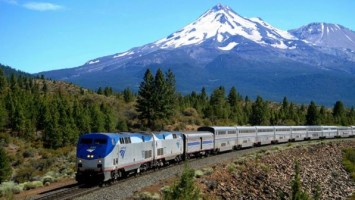 Amtrak-train-with-mountain