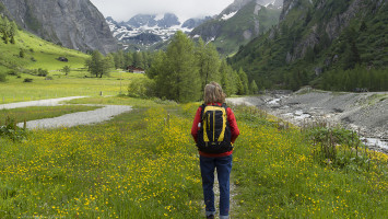 Kals am Grossglockner 0299 sentiero tra Lucknerhaus e Lukner Huette