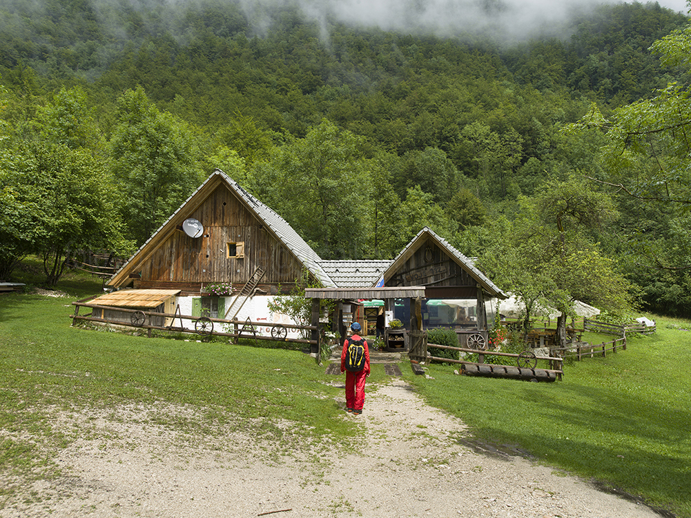 Okrepcevalnics Slap Voje, Stara Fuzina, Bohinj area, Slovenia, Europe