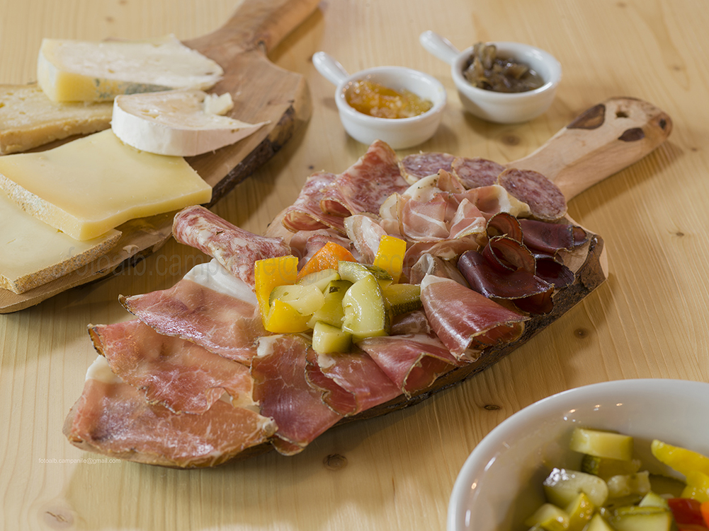 salami, Lozen restaurant, Vanoi Valley, Trentino Alto Adige, Italy, Europe