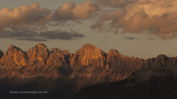 Catinaccio Mountains from Oclini Pass, Trentino Alto Adige, Italia, Italy