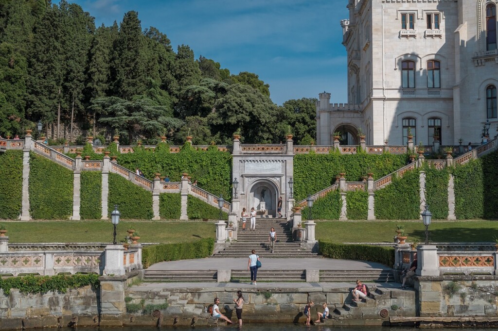 Castello di Miramare a Trieste, il Parco terrazzato